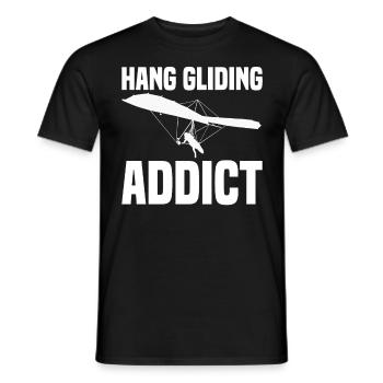Hang gliding Paragliding hang gliding - Men's T-Shirt - black - Front - AI Model Male 178 light (178cm)
