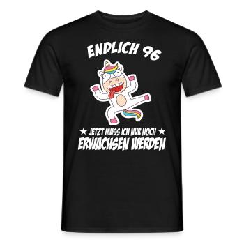 96 Birthday Positive Sayings for 96 Birthday - Men's T-Shirt - black - Front - AI Model Male 178 light (178cm)
