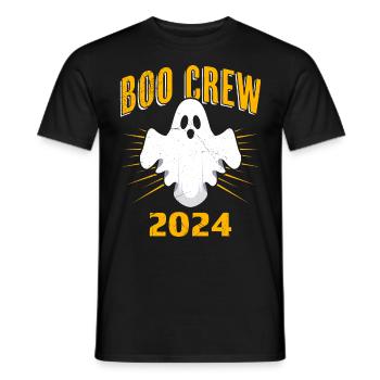Halloween Kids BOO CREW 2024 Funny Party - Men's T-Shirt - black - Front - AI Model Male 178 light (178cm)