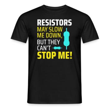 Electrician Humor Electrical Technician Engineer - Men's T-Shirt - black - Front - AI Model Male 178 light (178cm)