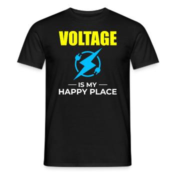 Electrician Humor Electrical Technician Engineer - Men's T-Shirt - black - Front - AI Model Male 178 light (178cm)