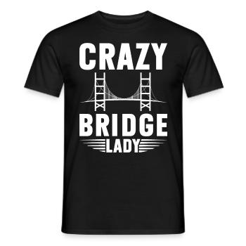 Bridge Engineer Bridge Construction Civil Engineering - Men's T-Shirt - black - Front - AI Model Male 178 light (178cm)