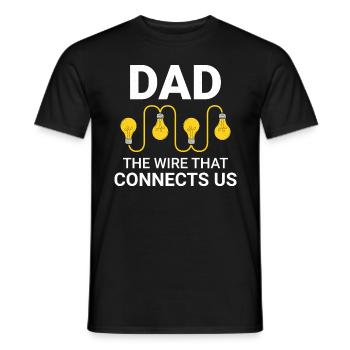 Elektriker Vater Elektrotechniker Ingenieur - Männer T-Shirt - Schwarz - Vorne - AI Model Male 178 light (178cm)