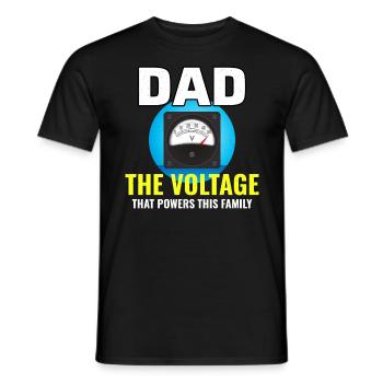 Elektriker Vater Elektrotechniker Ingenieur - Männer T-Shirt - Schwarz - Vorne - AI Model Male 178 light (178cm)
