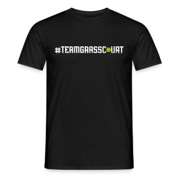Raquette de joueur de tennis drôle - T-shirt homme - noir - Devant - AI Model Male 178 light (178cm)