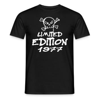 Limited Edition 1977 Geburtstag 1977 Geboren - Männer T-Shirt - Schwarz - Vorne - AI Model Male 178 light (178cm)