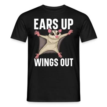 Flying Squirrel Suger Glider Short-headed Glider - Men's T-Shirt - black - Front - AI Model Male 178 light (178cm)