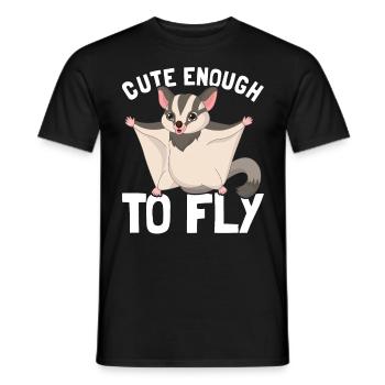 Flying Squirrel Suger Glider Short-headed Glider - Men's T-Shirt - black - Front - AI Model Male 178 light (178cm)