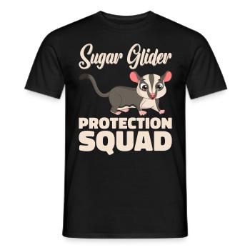Flying Squirrel Suger Glider Short-headed Glider - Men's T-Shirt - black - Front - AI Model Male 178 light (178cm)