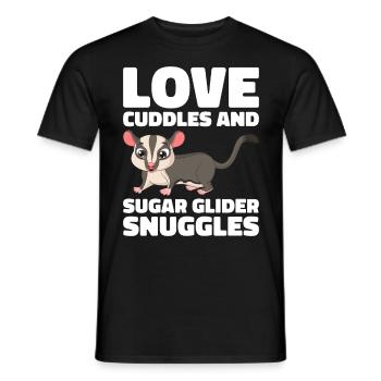 Flying Squirrel Suger Glider Short-headed Glider - Men's T-Shirt - black - Front - AI Model Male 178 light (178cm)