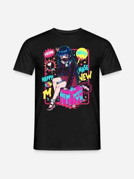 Prank Girl - Männer T-Shirt - Schwarz