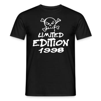 Limited Edition 1998 Birthday 1998 Born - Men's T-Shirt - black - Front - AI Model Male 178 light (178cm)