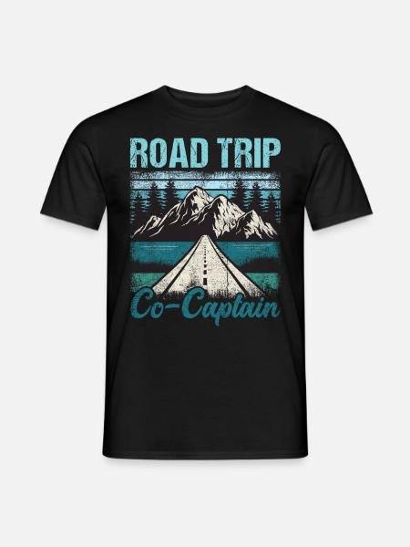 Road Trip Co-Captain - Men's T-Shirt - black