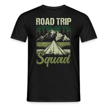 Road Trip Squad - Männer T-Shirt - Schwarz - Vorne - AI Model Male 178 light (178cm)