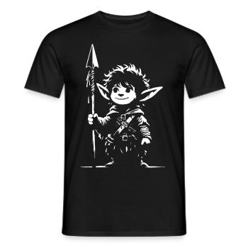 Mignon petit lutin - Design fantastique pour les enfants - T-shirt homme - noir - Devant - AI Model Male 178 light (178cm)