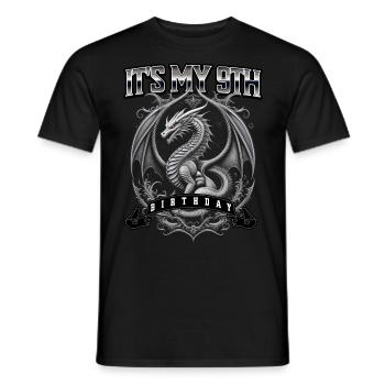 Dragon 9e anniversaire Dragon - T-shirt homme - noir - Devant - AI Model Male 178 light (178cm)