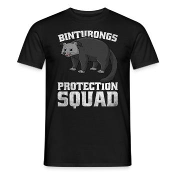 Binturong Marderbär Schleichkatze - Männer T-Shirt - Schwarz - Vorne - AI Model Male 178 light (178cm)