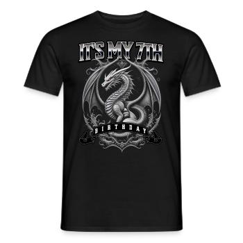 Dragon 7e anniversaire Dragon - T-shirt homme - noir - Devant - AI Model Male 178 light (178cm)
