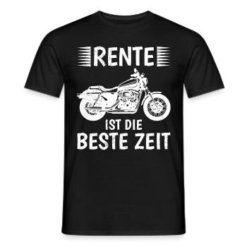 RENTE IST DIE BESTE ZEIT Lustiges Rentner - Männer T-Shirt - Schwarz - Vorne - AI Model Male 178 light (178cm)