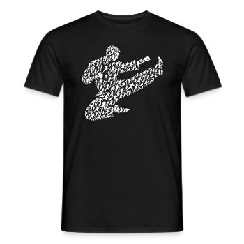 Karate Karate Fighter Martial Arts Shotokan - Men's T-Shirt - black - Front - AI Model Male 178 light (178cm)