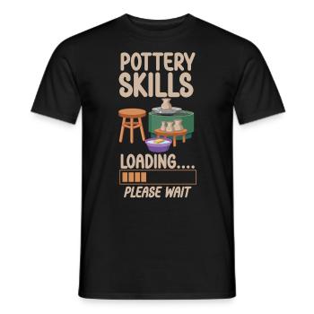 Pottery Ceramics Artist Pottery - Men's T-Shirt - black - Front - AI Model Male 178 light (178cm)