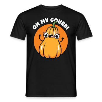 Oh Mein Kürbis - Lustiges Herbst Outfit - Männer T-Shirt - Schwarz - Vorne - AI Model Male 178 light (178cm)