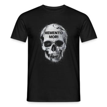 Crâne Memento mori - T-shirt homme - noir - Devant - AI Model Male 178 light (178cm)