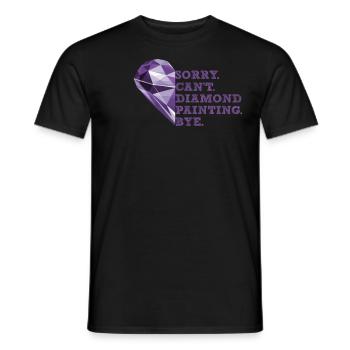 Painting Diamonds Diamond Painting Art - Men's T-Shirt - black - Front - AI Model Male 178 light (178cm)