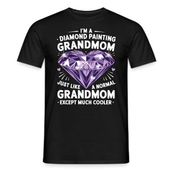 Peinture Diamants Peinture au diamant Art - T-shirt homme - noir - Devant - AI Model Male 178 light (178cm)