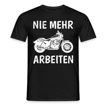 Ruhestand NIE MEHR ARBEITEN Lustiges Rentner - Männer T-Shirt - Schwarz - Vorne - AI Model Male 178 light (178cm)