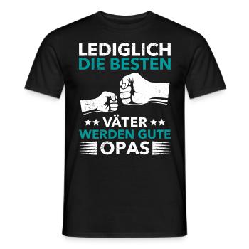 Opi LEDIGLICH DIE BESTEN VÄTER WERDEN GUTE - Männer T-Shirt - Schwarz - Vorne - AI Model Male 178 light (178cm)