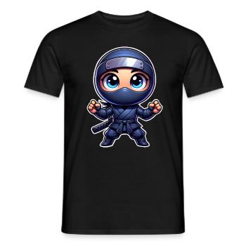 Ninja - Men's T-Shirt - black - Front - AI Model Male 178 light (178cm)