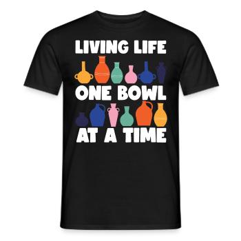 Pottery Ceramics Artist Living - Männer T-Shirt - Schwarz - Vorne - AI Model Male 178 light (178cm)