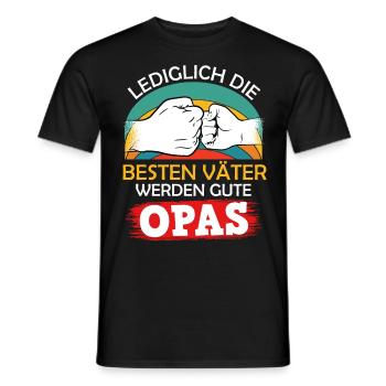Opi LEDIGLICH DIE BESTEN VÄTER WERDEN GUTE - Männer T-Shirt - Schwarz - Vorne - AI Model Male 178 light (178cm)