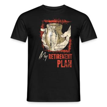Poterie Céramiste Artiste Retraité Mon - T-shirt homme - noir - Devant - AI Model Male 178 light (178cm)