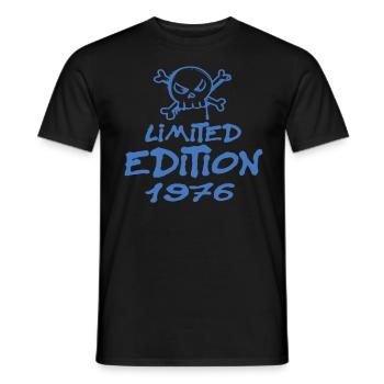 Edition Limitée 1976 Anniversaire Né 1976 - T-shirt homme - noir - Devant - AI Model Male 178 light (178cm)