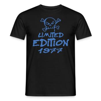 Limited Edition 1977 Geburtstag 1977 Geboren - Männer T-Shirt - Schwarz - Vorne - AI Model Male 178 light (178cm)