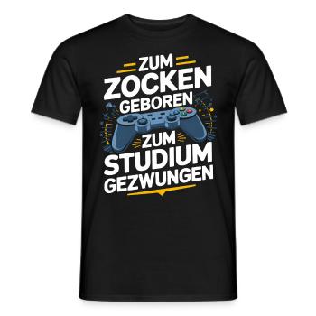 Jeux vidéo Pc Gamer Zocker Zocken - T-shirt homme - noir - Devant - AI Model Male 178 light (178cm)