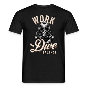 Diving Divers - Men's T-Shirt - black - Front - AI Model Male 178 light (178cm)