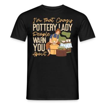 Pottery Ceramics Artist I'm That - Men's T-Shirt - black - Front - AI Model Male 178 light (178cm)