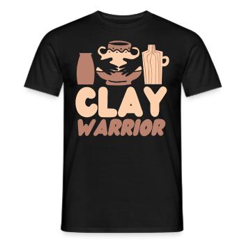 Pottery Ceramics Artist Clay - Männer T-Shirt - Schwarz - Vorne - AI Model Male 178 light (178cm)