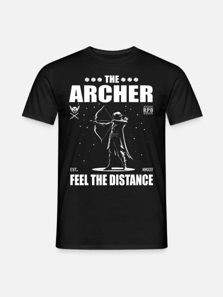 Der Bogenschütze - The Archer, feel the distance - Männer T-Shirt - Schwarz