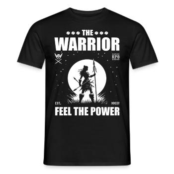 Jeu de rôle Warrior – Ressentez la puissance - T-shirt homme - noir - Devant - AI Model Male 178 light (178cm)