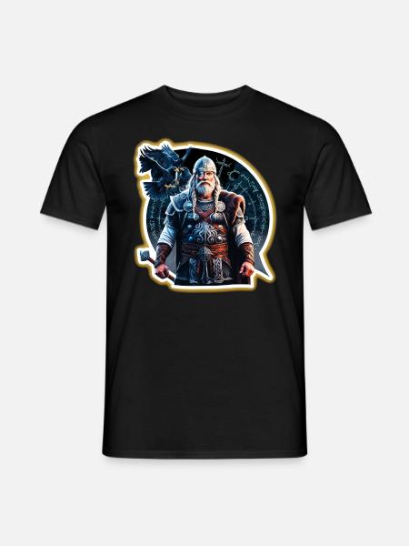 Odin, Vater aller - Männer T-Shirt - Schwarz
