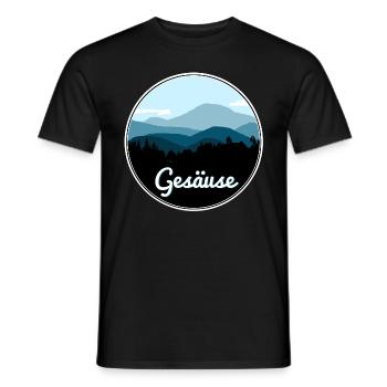 Gesäuse - Men's T-Shirt - black - Front - AI Model Male 178 light (178cm)