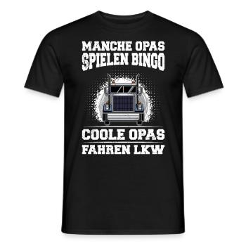 Großvater MANCHE OPAS SPIELEN BINGO COOLE OPAS - Männer T-Shirt - Schwarz - Vorne - AI Model Male 178 light (178cm)