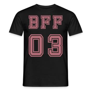 BFF 03 Beste Freunde Für Immer Beste Freundin - Männer T-Shirt - Schwarz - Vorne - AI Model Male 178 light (178cm)