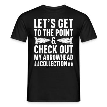 Arrowheads Collectible Arrowheads Collection - Men's T-Shirt - black - Front - AI Model Male 178 light (178cm)