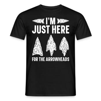 Arrowheads Collectible Arrowheads Collection - Men's T-Shirt - black - Front - AI Model Male 178 light (178cm)