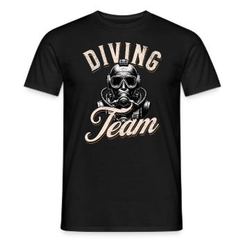 Plongeurs - T-shirt homme - noir - Devant - AI Model Male 178 light (178cm)
